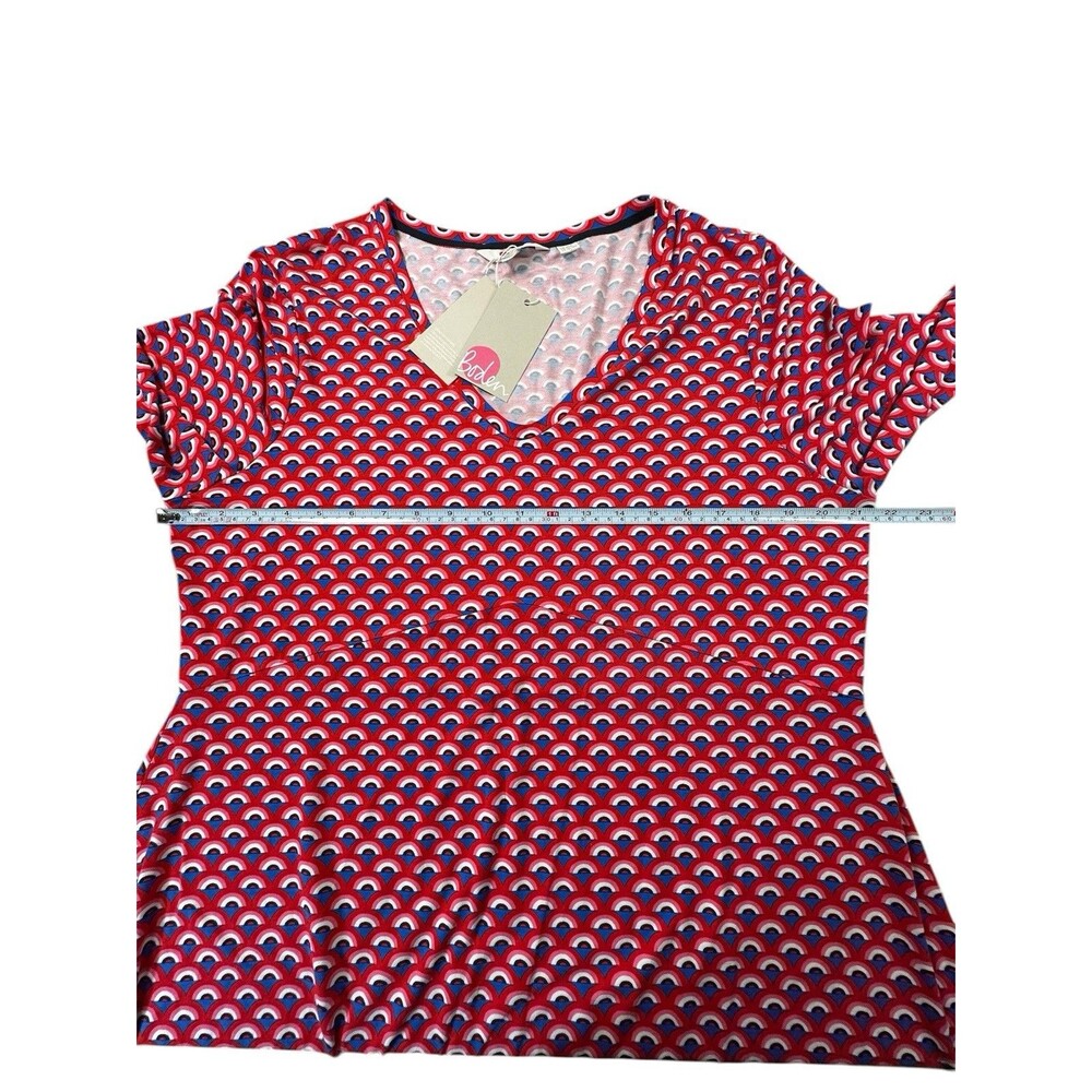 NWT Boden Tori Jersey Shift Mini Dress Women Size 16/18 Casual Vacation Summer - Picture 5 of 13